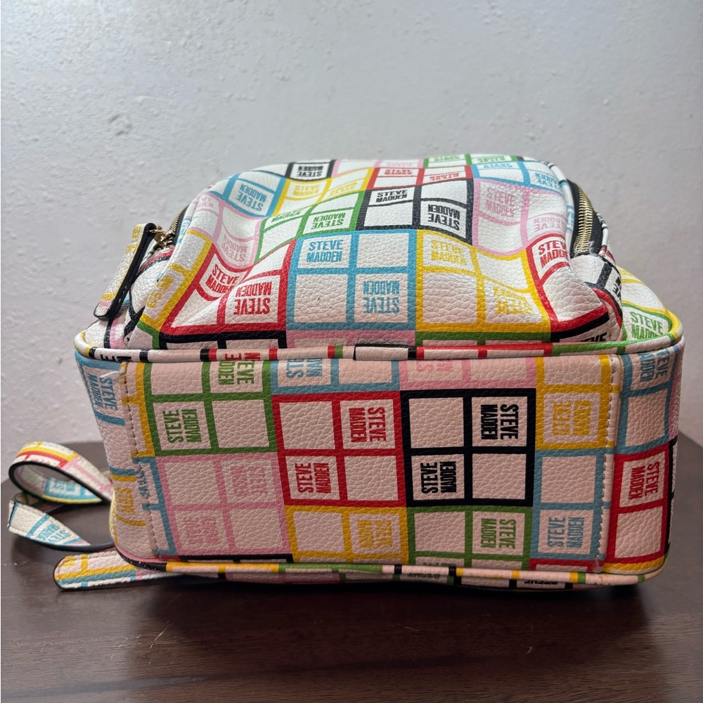 Steve Madden Colorful Logo Backpack - Picture 6 of 10